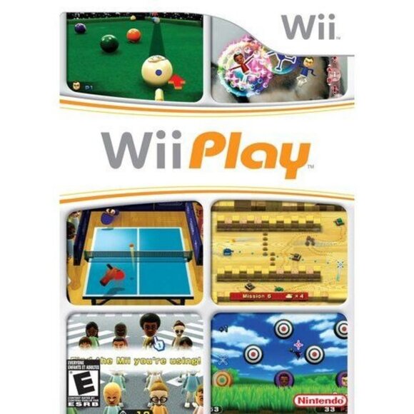 Wii Play Nintendo Wii Game - Includes Fun Mini-Games Like Ping Pong & Shooting G - Picture 1 of 1